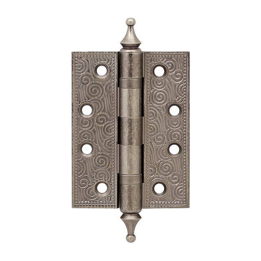 Дверная фурнитура Петля ( Армадилло) универсальная Castillo CL 500-A4 102x76x3,5 AS — Античное серебро