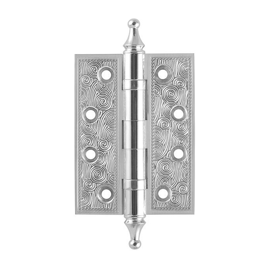 Дверная фурнитура Петля ( Армадилло) универсальная Castillo CL 500-A4 102x76x3,5 SILVER-925 — Серебро 925