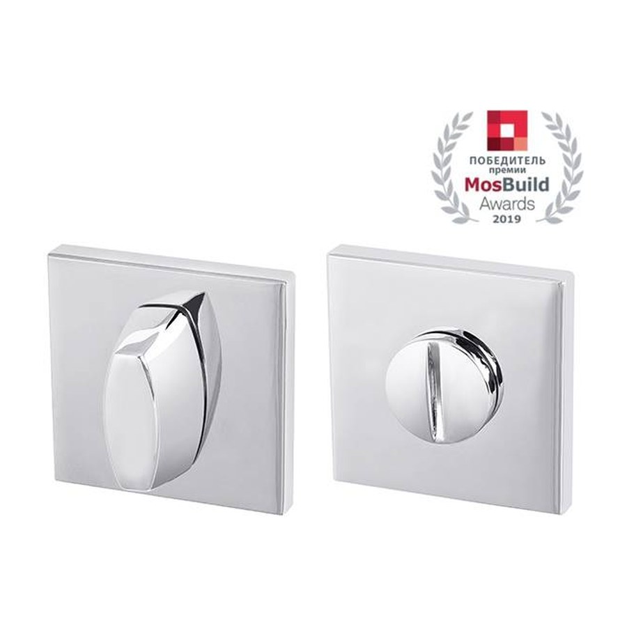 Ручка поворотная WC-BOLT BK6 USS CP-8 — Хром