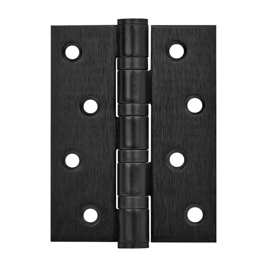 Дверная фурнитура Петля ( Армадилло) универсальная IN4500UC-BL BL 100x75x3 INOX304 БЛИСТЕР — Черный