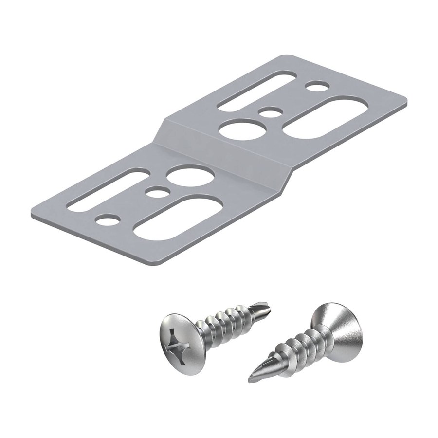 Дверная фурнитура Комплект пластина крепежная с винтами SWD.Scope 75/30/5 plate with screws