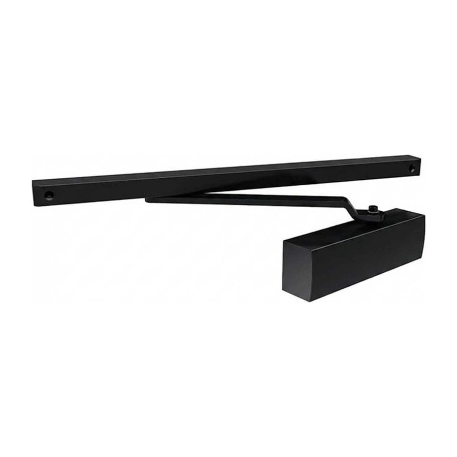 Дверная фурнитура Доводчик дверной со скользящей тягой DCSLIDER45 BL (черный)