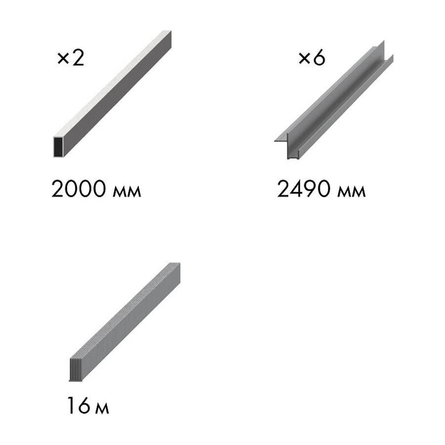 Комплект для обрамления пенала SLD.Comfort-PENAL frame 1800/2300 AL