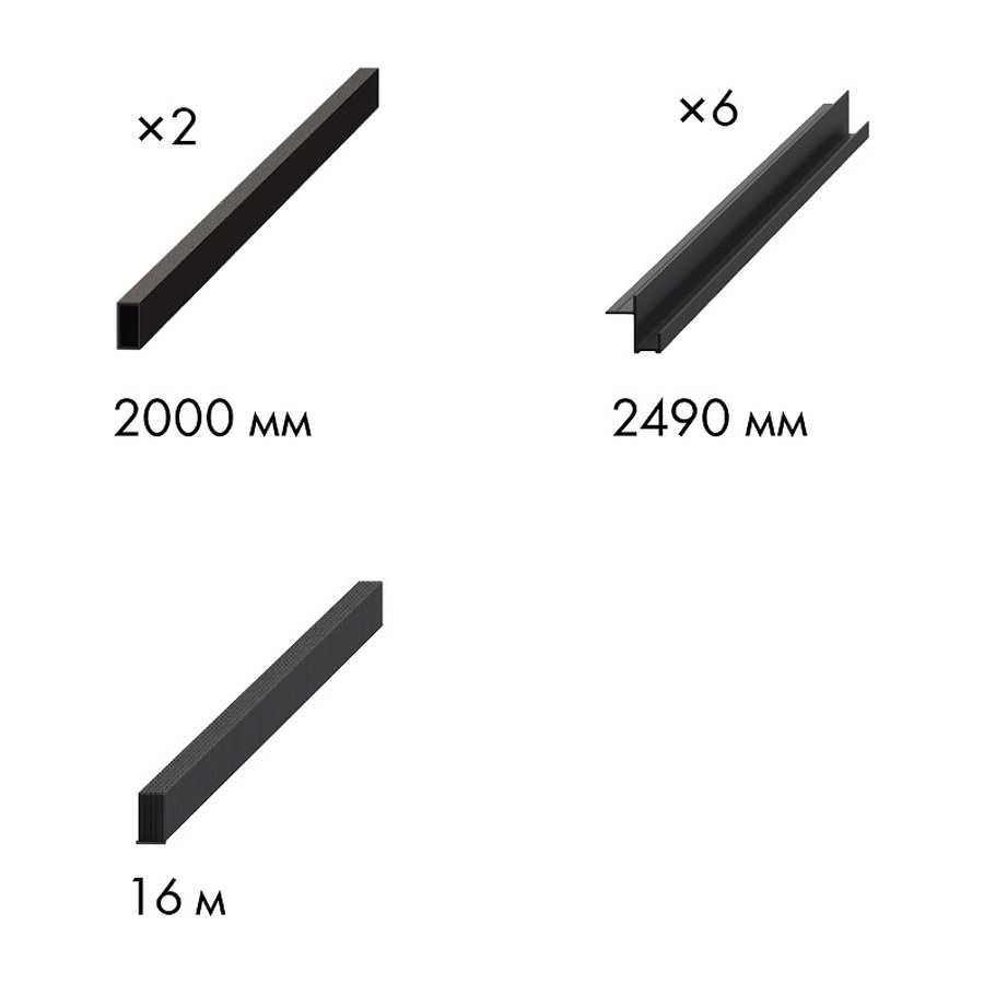 Комплект для обрамления пенала SLD.Comfort-PENAL frame 1800/2300 BL