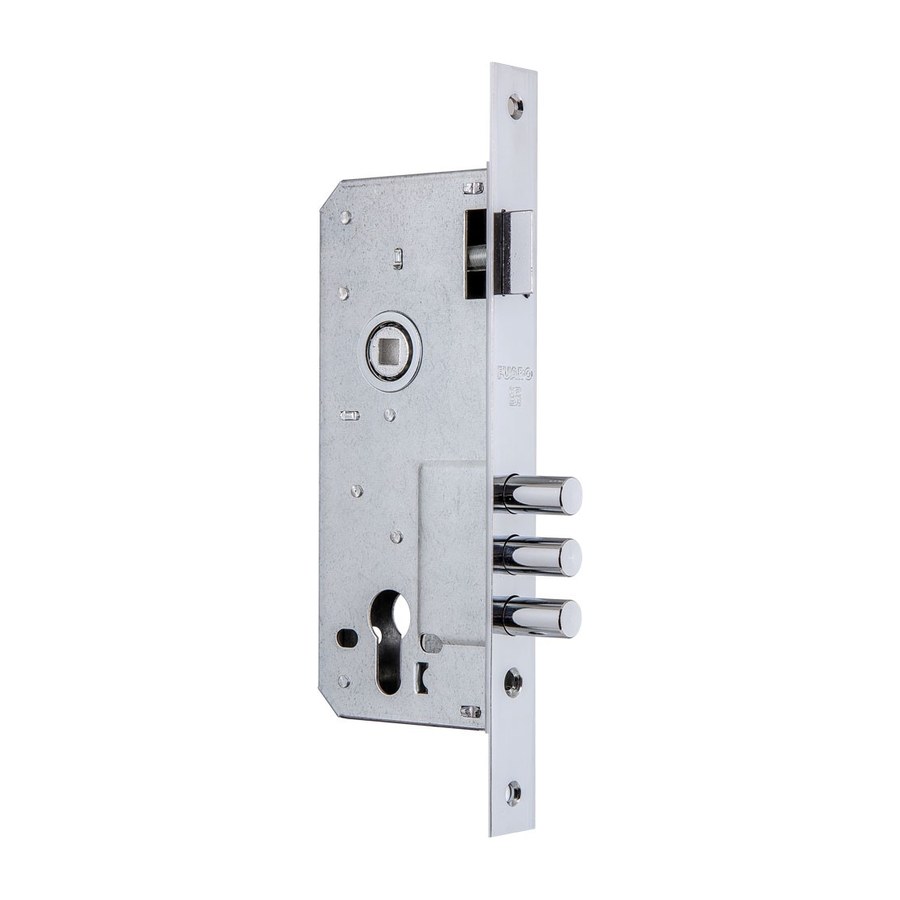 Корпус врезного замка с защёлкой DD900/C-45.85.3MR (900 3MR/CP W/B) CP хром