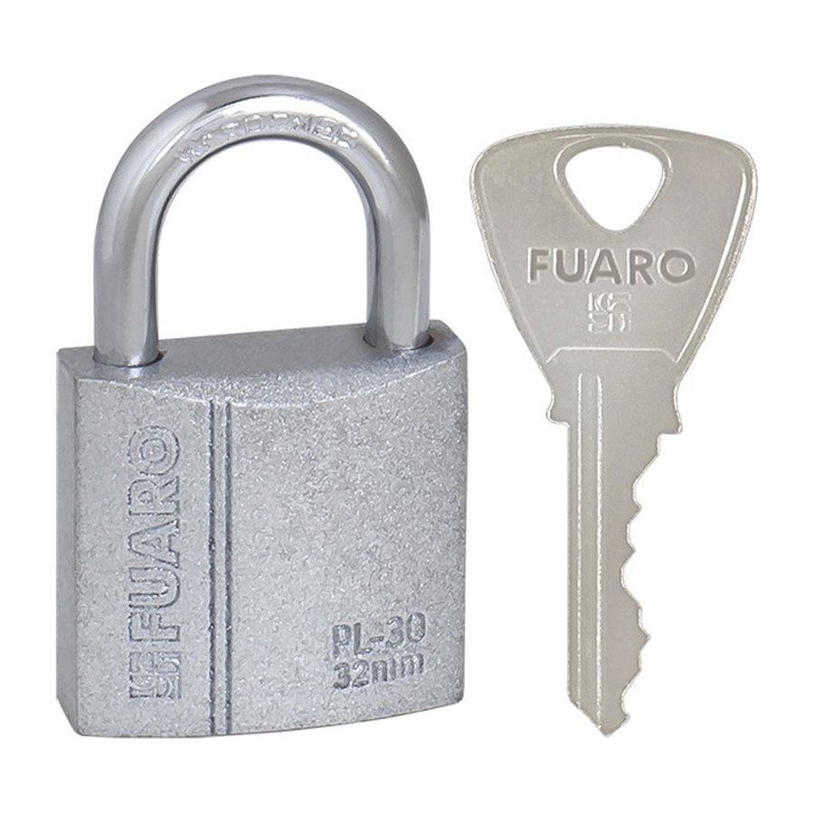 Замок навесной PL-PROTEC-3032 3key (PL-3032) англ. /блистер