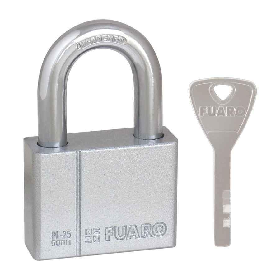 Замок навесной PL-PROTEC-2550 4 fin key (PL-2550) фин. /блистер