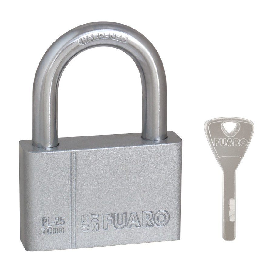 Замок навесной PL-PROTEC-2570 4 fin key (PL-2570) фин. /блистер