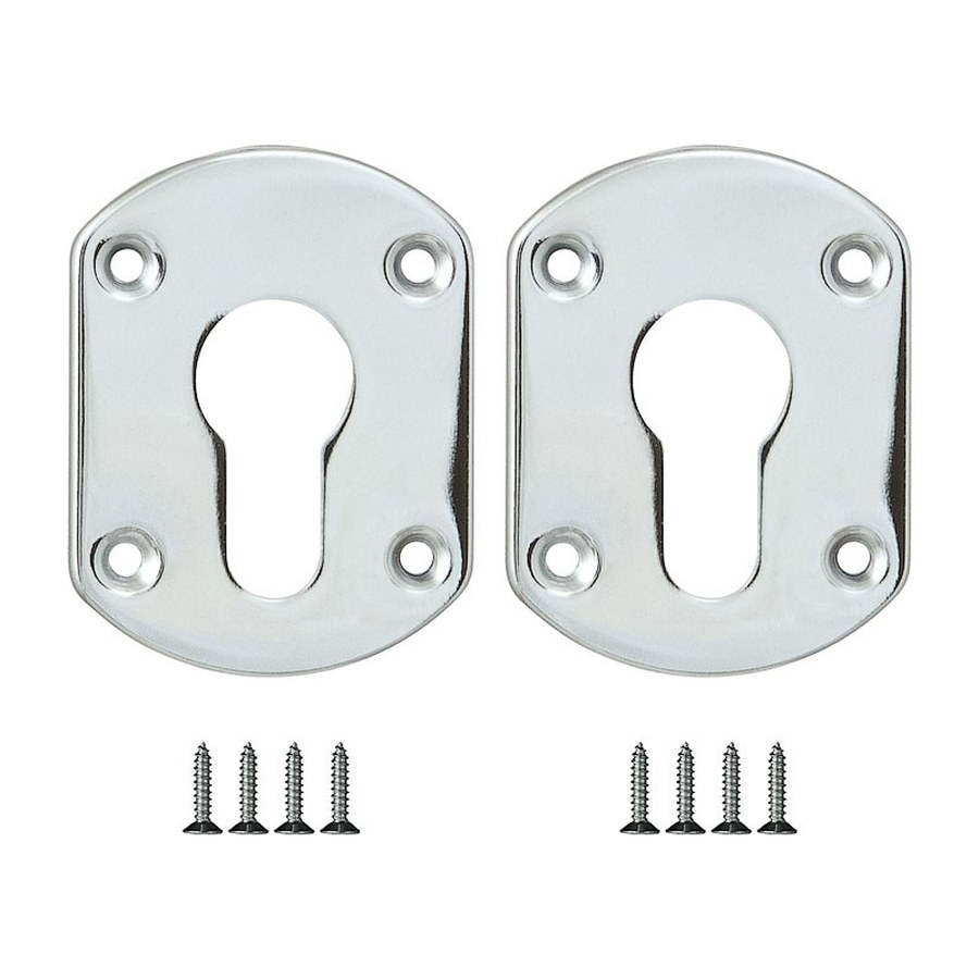 Накладка на цилиндр ESC.C+C/OV.set (ESC031) CP хром (2шт.)