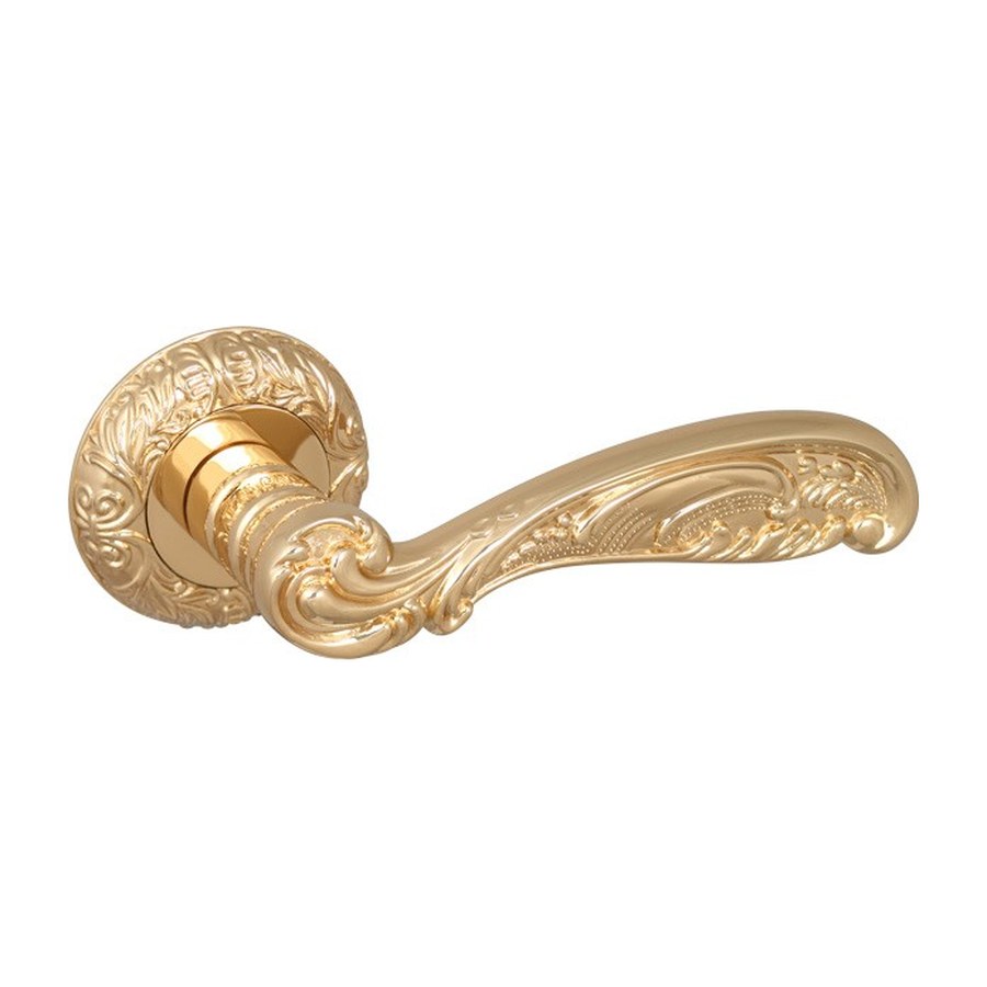 Дверная фурнитура Ручка раздельная R.SM58.BRILLIANT (BRILLIANT SM) GOLD-24 золото 24К