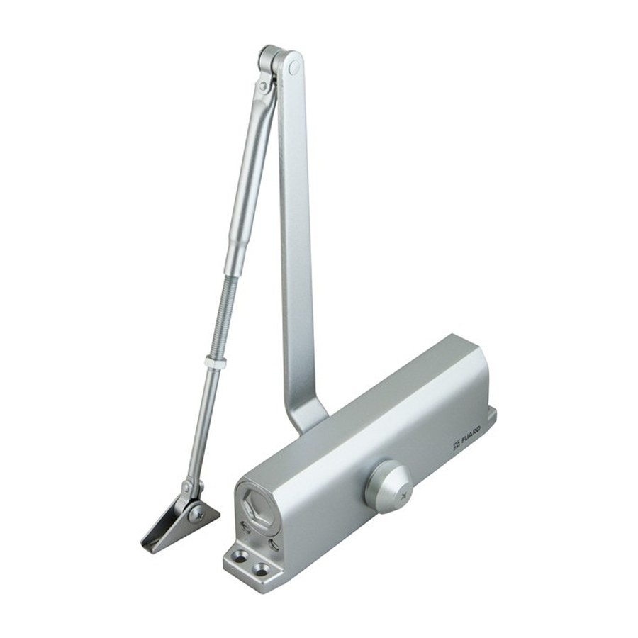 Доводчик дверной DC20-6W (DC-206W) AL до 160 кг (алюминий)
