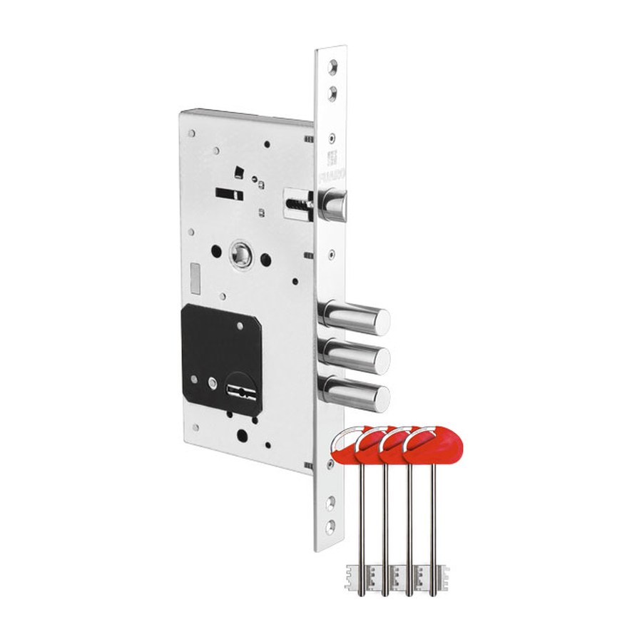 Замок врезной сувальдный MDV25/S-60.85.3R16 4key