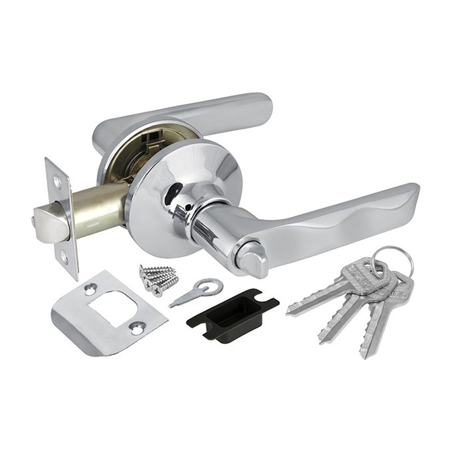 Ручка Защелка Fuaro (Фуаро) DK624/BL CP-ET (624/BL CP-E) (кл/фик.) хром