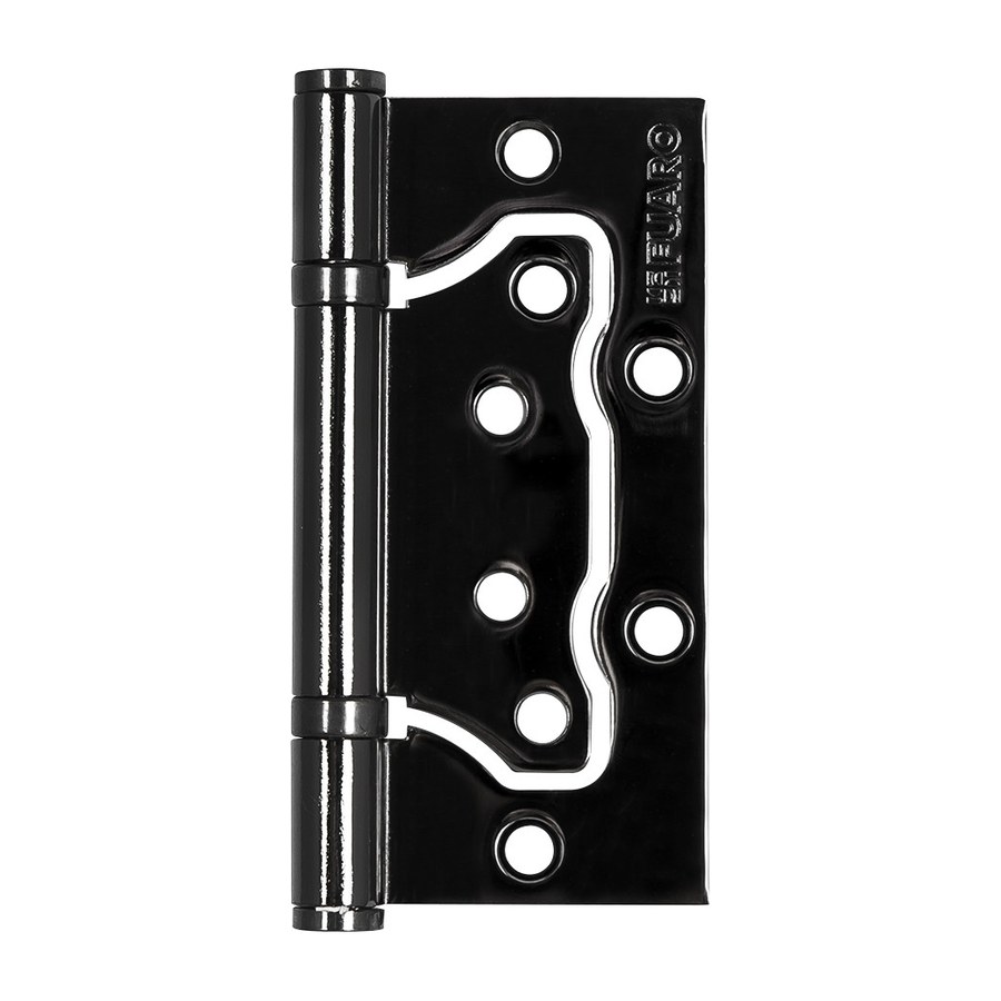 Петля универсальная без врезки IN4500W-BL BN (500-2BB/BL 100×2,5) черный глянец БЛИСТЕР