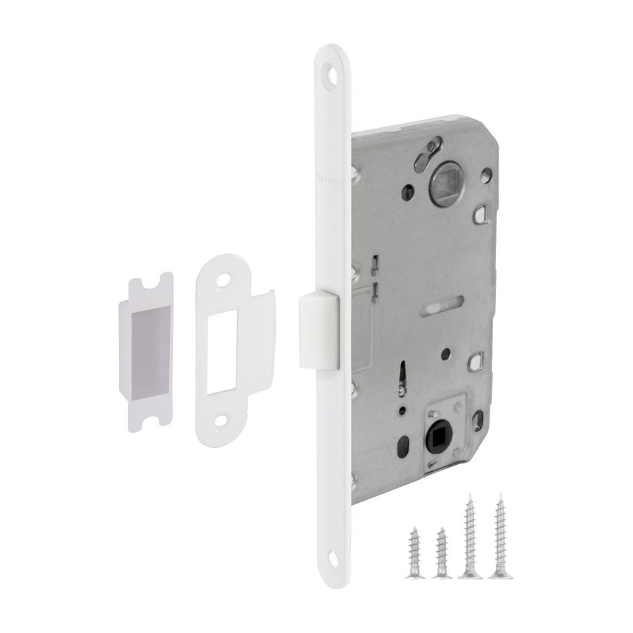 Дверная фурнитура Защелка PLASTP96WC-50 (P96WC-50) WH белый