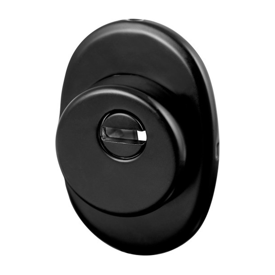 Дверная фурнитура Броненакладка Fuaro (Фуаро) DEF.ECO/OV.4825 (DEF 4825 eco) BL-24 черный