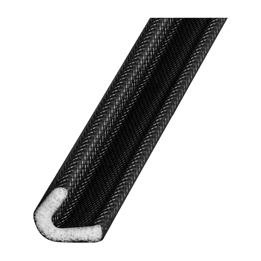 Дверная фурнитура Уплотнитель самоклеящийся ADH/PPU-15x10mm, BLACK черный 500m
