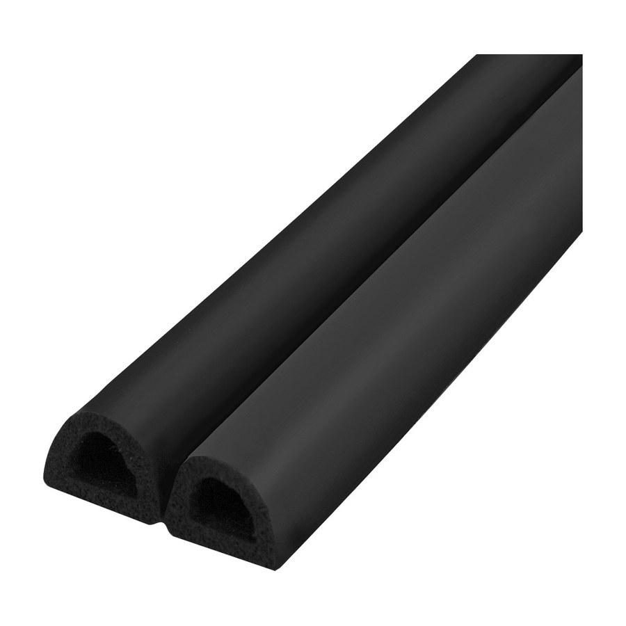 Уплотнитель самоклеящийся ADH/D-12x10mm, BLACK черный 150m