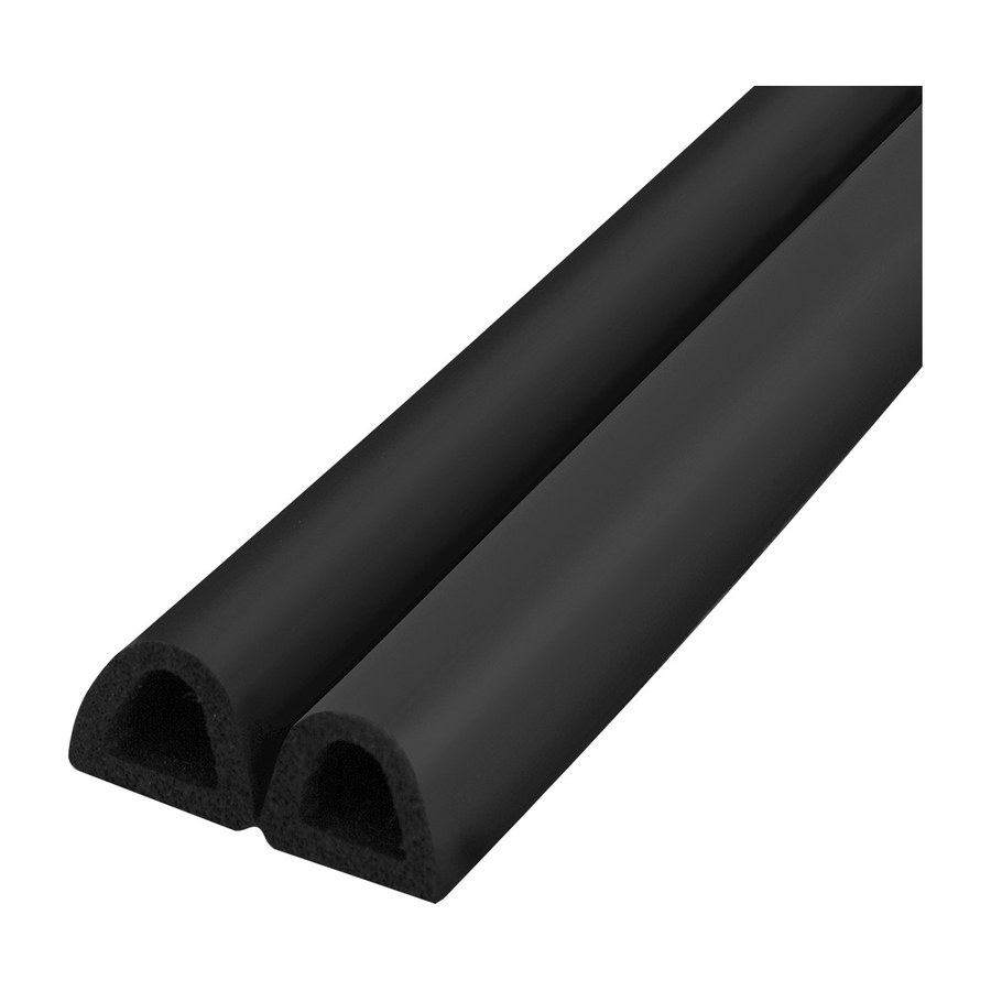 Дверная фурнитура Уплотнитель самоклеящийся ADH/D-12x12mm, BLACK черный 150m
