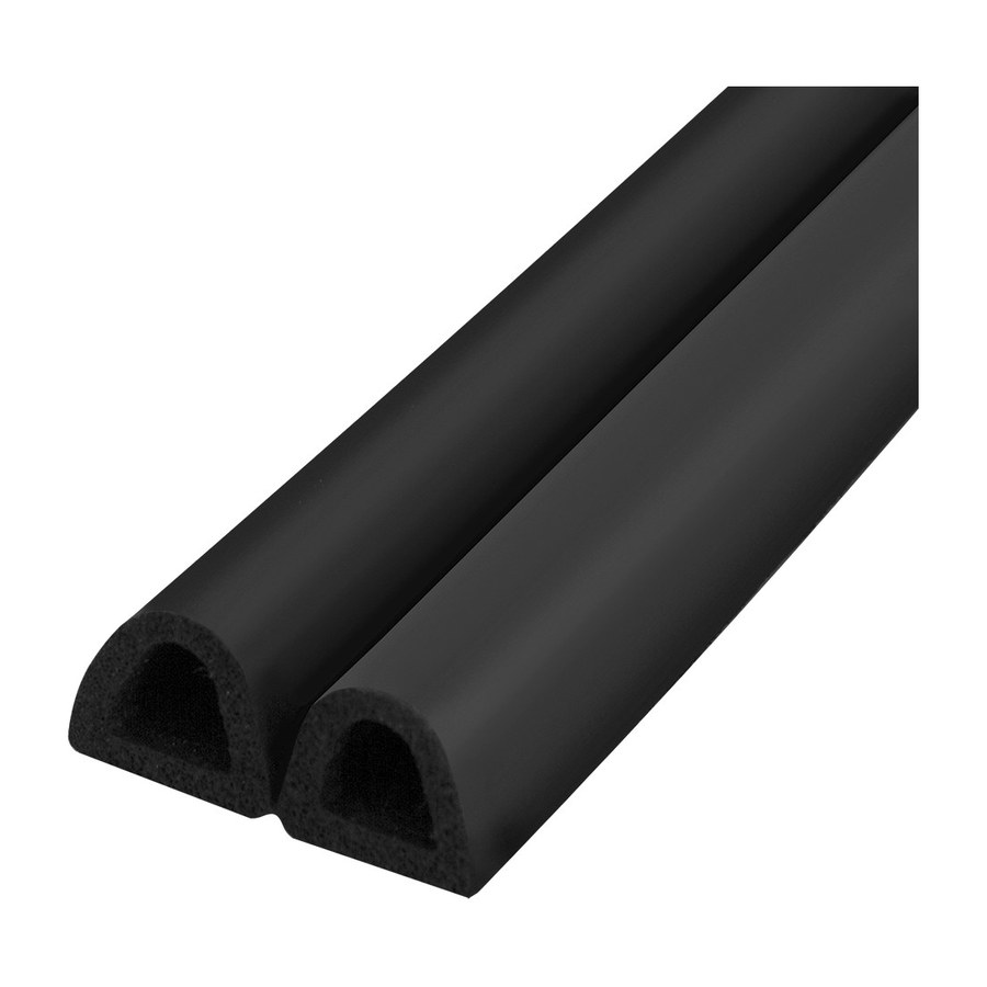 Дверная фурнитура Уплотнитель самоклеящийся ADH/D-14x12mm, BLACK черный 120m