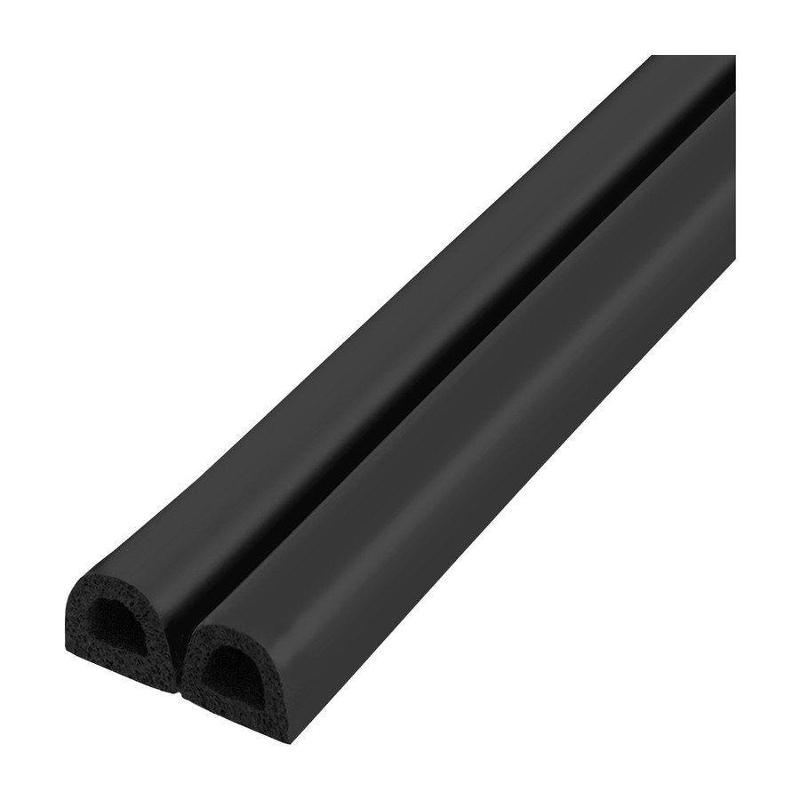 Дверная фурнитура Уплотнитель самоклеящийся ADH/D-9×7,5mm, BLACK черный 100m