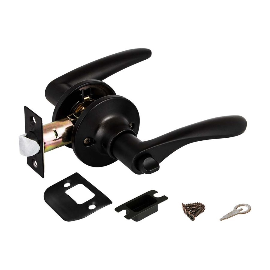 Ручка Защелка Fuaro (Фуаро) DK620/BL BL-BK (620/BL BL-B) (фик.) черный