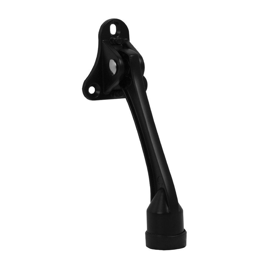Упор дверной напольный STOPPER-100 BL (черный) козья ножка