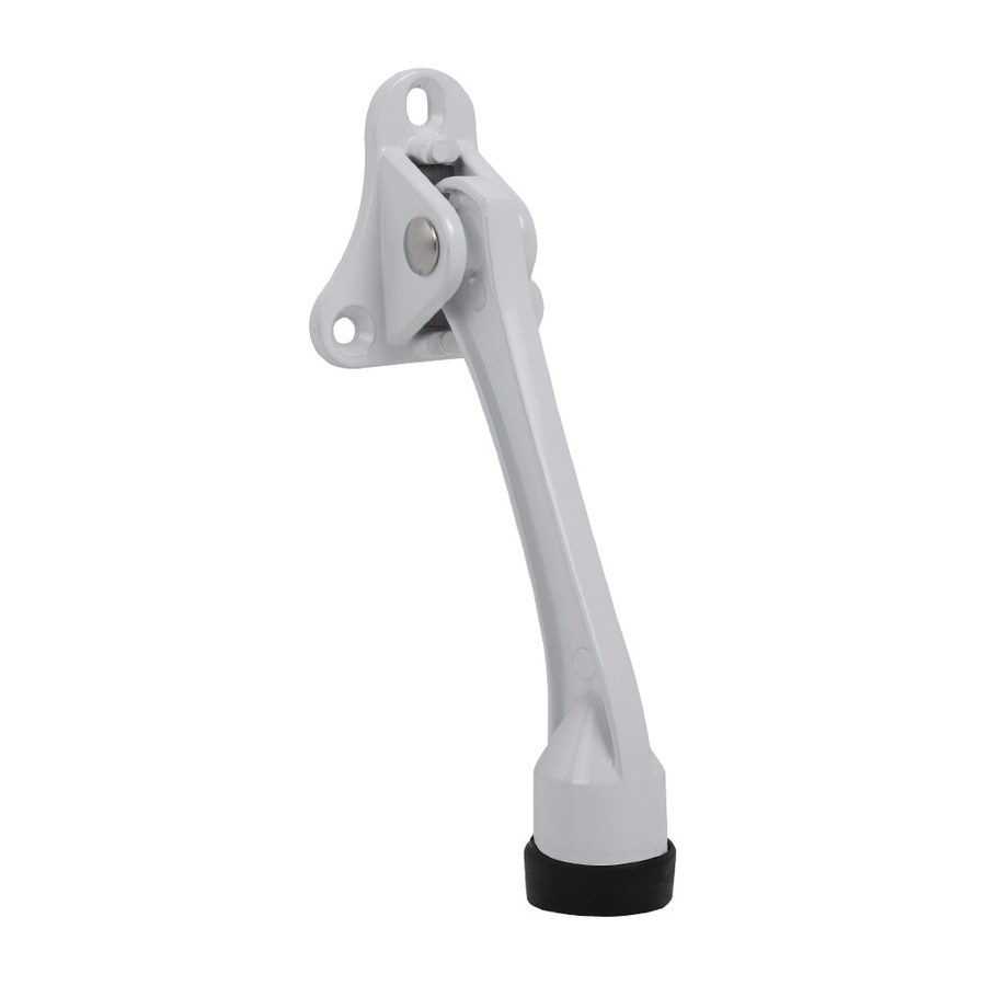 Упор дверной напольный STOPPER-100 WH (белый) козья ножка