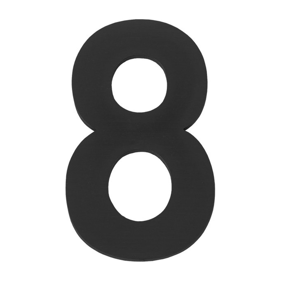 Цифра “8” самоклеящаяся SS304 (50х30) (FUARO) BL черный
