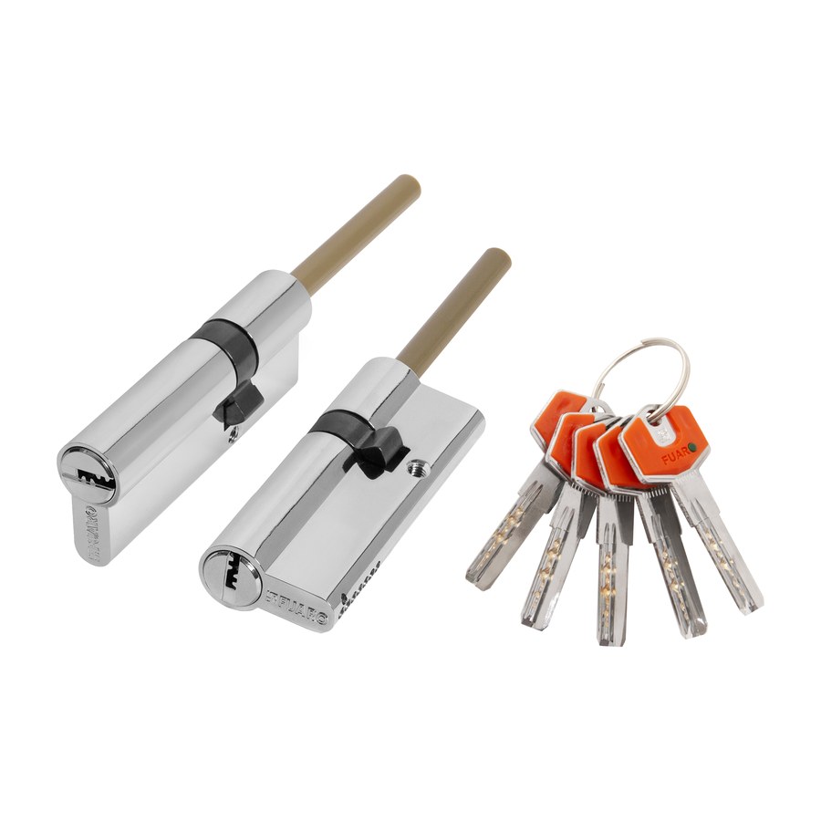 Цилиндрический механизм D-PROTERM507/85 mm (50+10+25) термошток 8х65 мм CP, 5 кл.