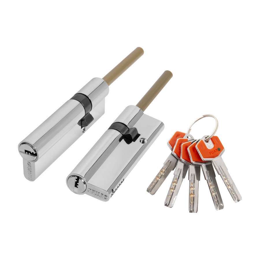Цилиндрический механизм D-PROTERM507/95 mm (60+10+25) термошток 8х65 мм CP, 5 кл.