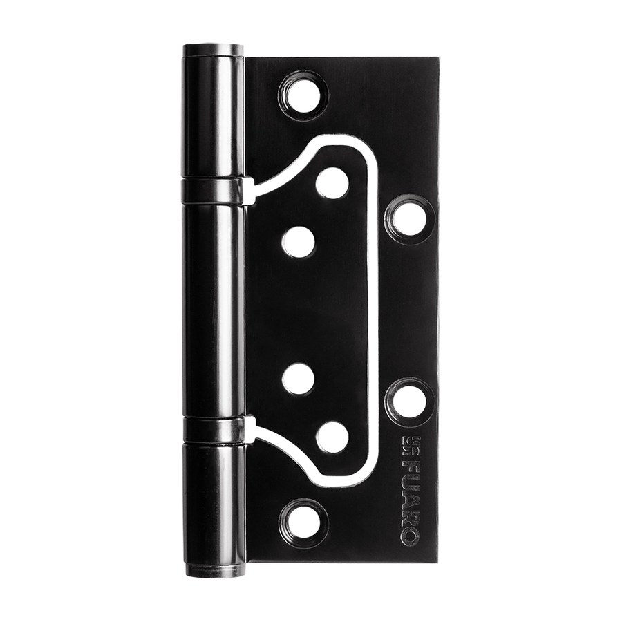 Петля из нержавейки универсальная без врезки IN4500W INOX 304 BL (500-2BB 100×2,5) черный
