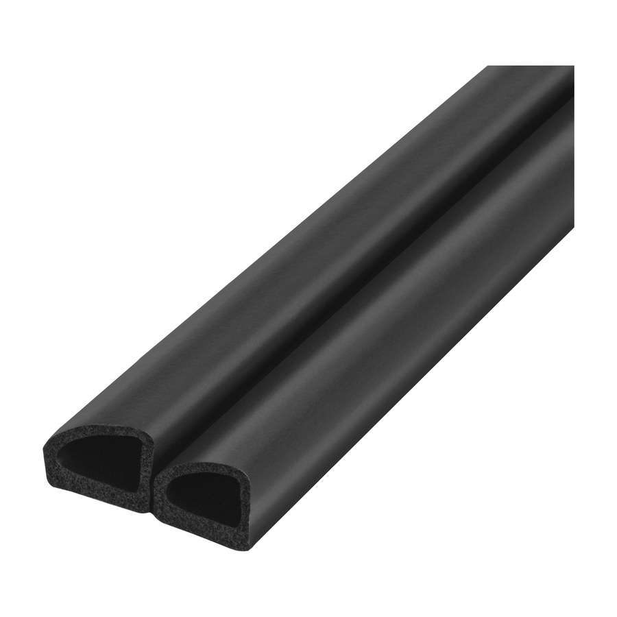 Дверная фурнитура Уплотнитель самоклеящийся ADH/D-14,5×13,5mm (031), BLACK черный 100 m