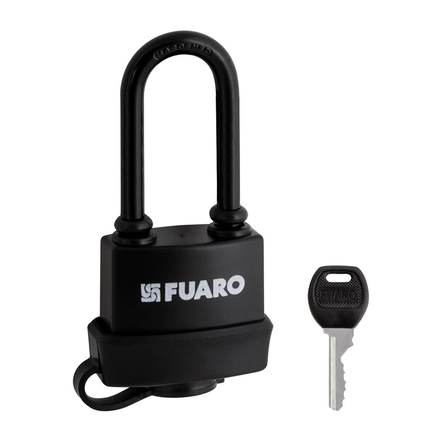 Дверная фурнитура Замок навесной PL-WEATHER-3660 LS 3key BLACK удл. дужка, англ. /блистер