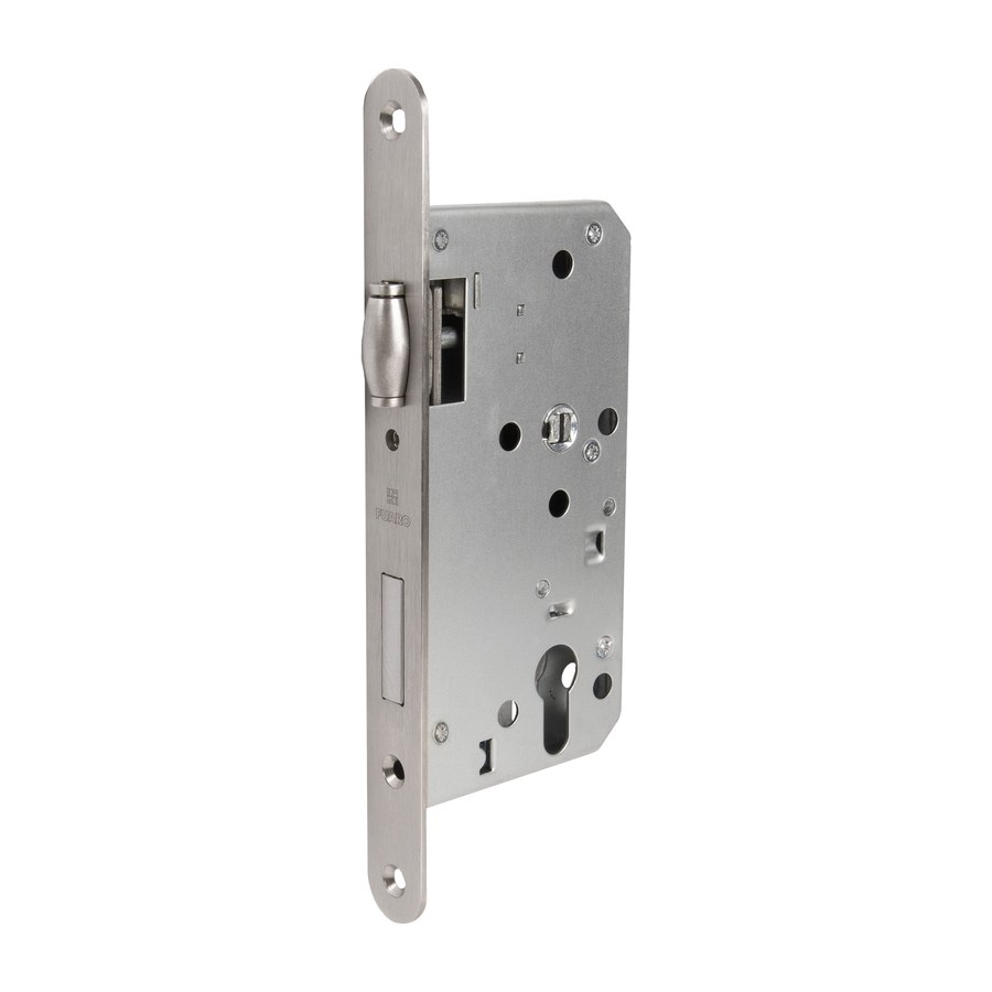 Замок врезной DD.INOX/C-55.72/R с роликовой защелкой