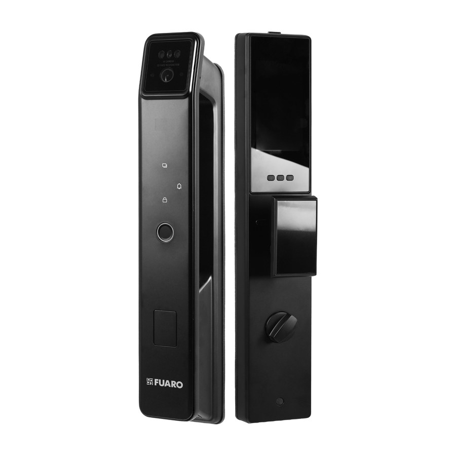 Ручка-автомат для замка врезного SLA-02.60.85 auto Tuya WiFi, черная