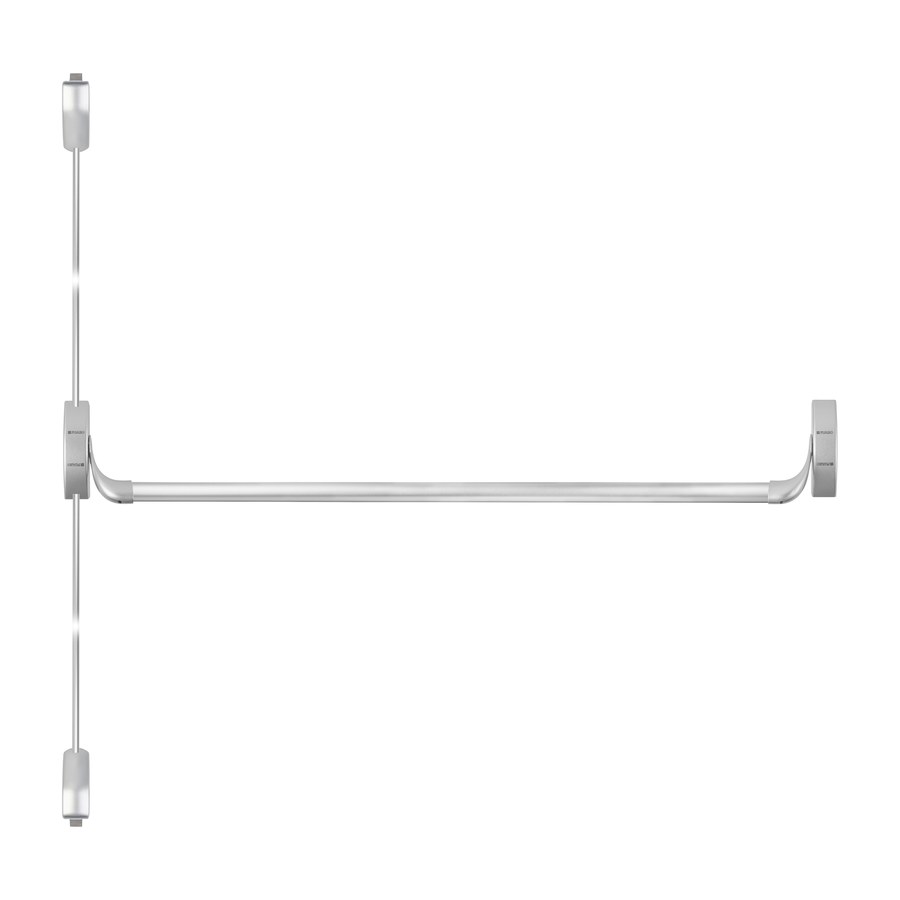 Ручка-штанга нажимная AP.1900C push-bar с тягами для двухстворчатых проф. дверей SL серебро
