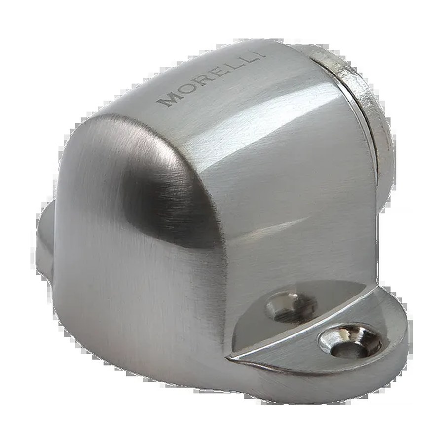 Дверная фурнитура Ограничитель дверной MDS-1 SN магнитный, цвет белый никель