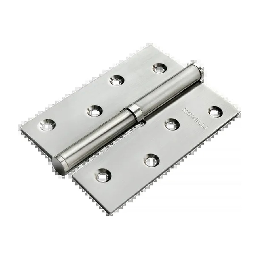 Петля карточная стальная разъемная MSD 100X70X2.5 SC L левая, врезная на круглой оси, цвет матовый хром