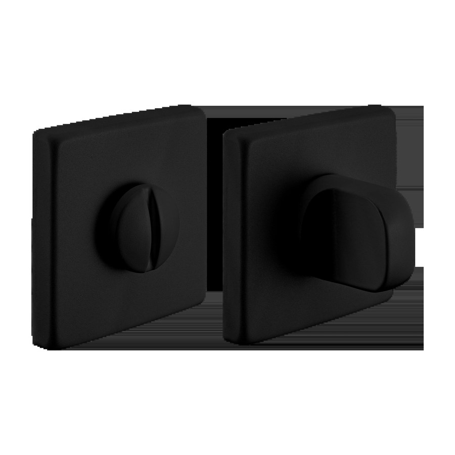 Завертка сантехническая LUX-WC-S5 NERO на квадратной розетке цвет черный, ЦАМ