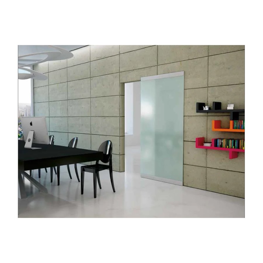 Система для раздвижных дверей INVISIBLE-2 GLASS 1800/12, для стеклянного полотна, ширина 180 см, толщина 12мм, до 50 кг