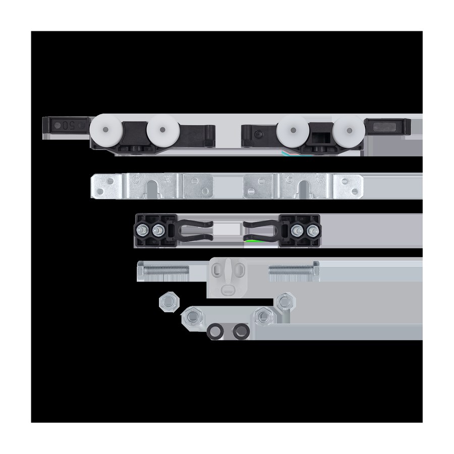 Комплект роликов для раздвижных дверей ECO SLIDING SET 1 60kg NEW, вес полотна до 60 кг