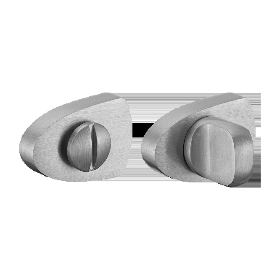 Завертка сантехническая LUX-WC-UN CSA на фигурной розетке цвет матовый хром, ЦАМ
