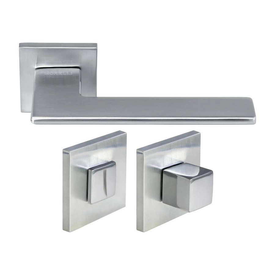 Комплект дверных ручек MH-51-S6 SC с заверткой MH-WC-S6 SC, цвет матовый хром