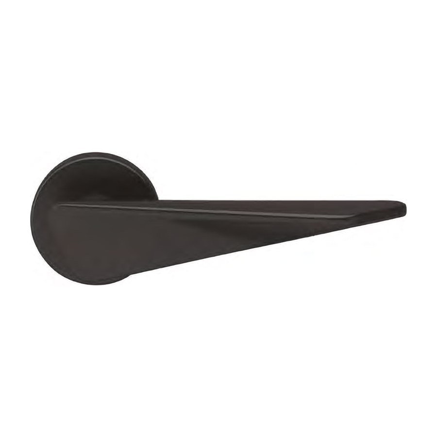 Ручка дверная ZENIT R6 NERO-ST на круглой розетке цвет черный soft touch