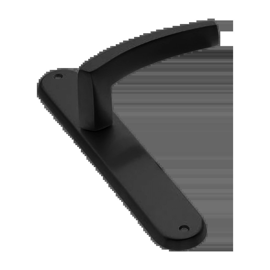 Ручка дверная WIND PL NERO-ST на планке цвет черный soft touch