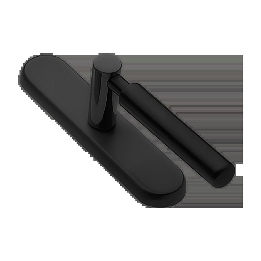 Ручка дверная CLOUD PL NERO-ST на планке цвет черный soft touch