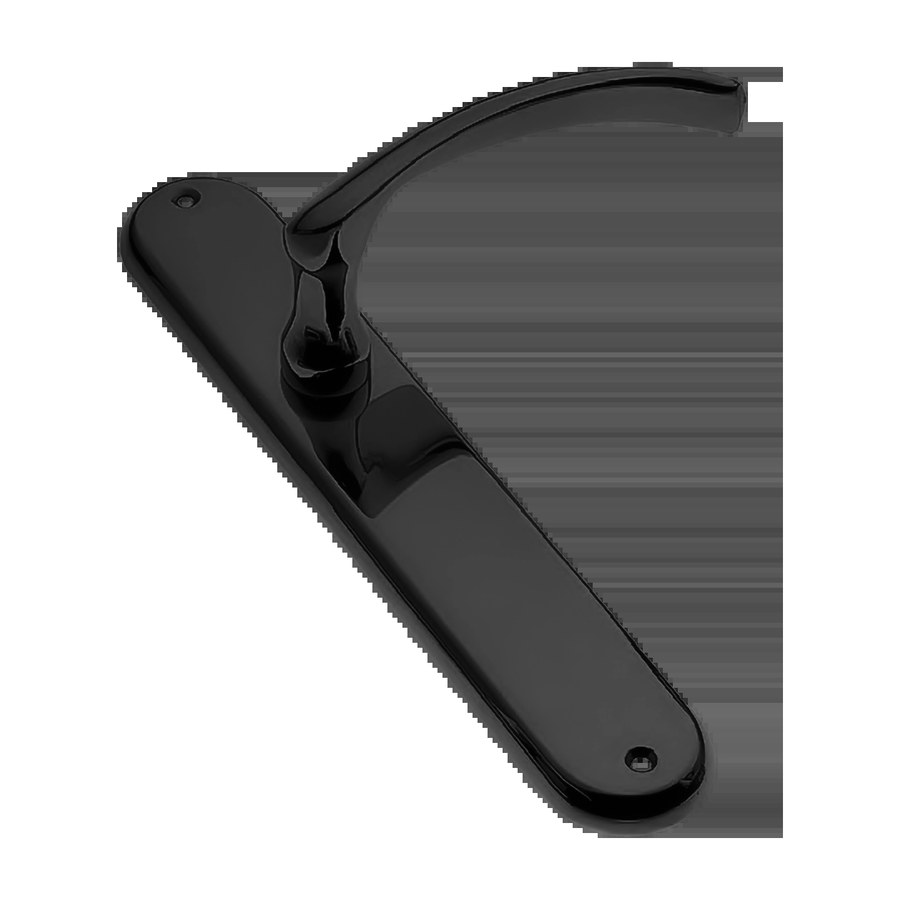 Ручка дверная ARCH PL NERO-ST на планке цвет черный soft touch