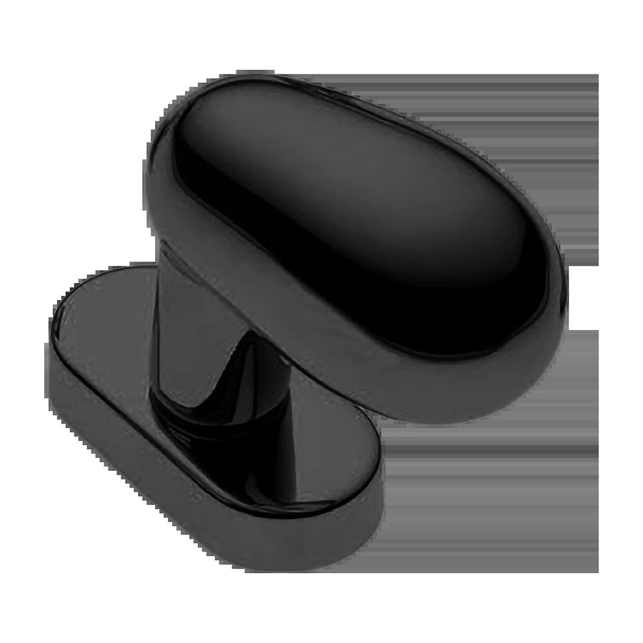 Ручка дверная UOVO W1 NERO-ST оконная с 4-х позицион. механизмом цвет черный soft touch