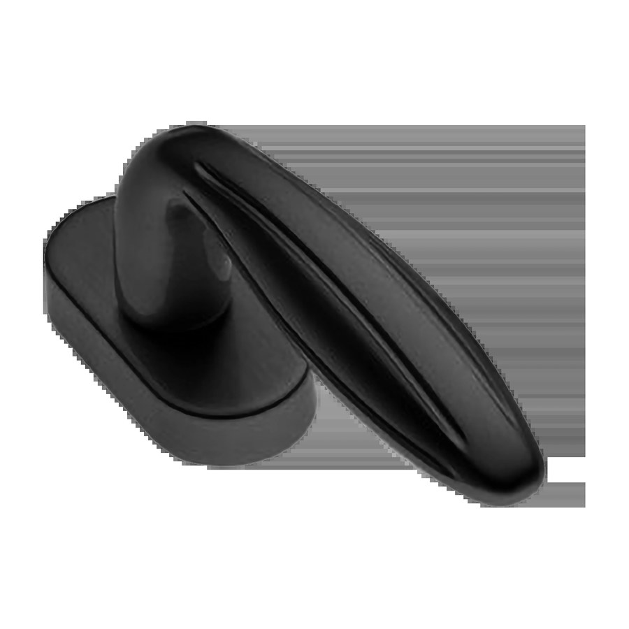 Ручка дверная BUD W1 NERO-ST оконная с 4-х позицион. механизмом цвет черный soft touch